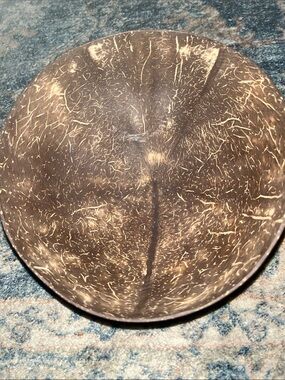 Source Unknown Brown Coconut Shell Bowl